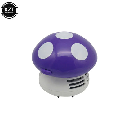 Handheld Mini Desktop Vacuum Cleaner Mushroom Shape Cleaner Desk Cleaner Eraser Dust Paper Dust Sweeper